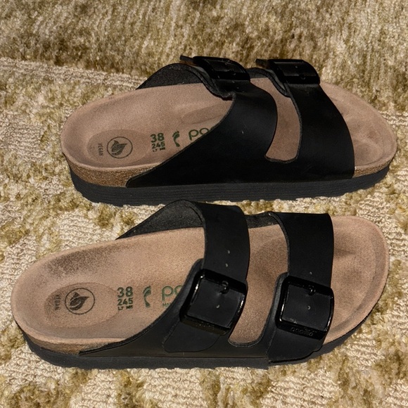Papillio Platform Birkenstocks Black Sandals - Picture 5 of 6